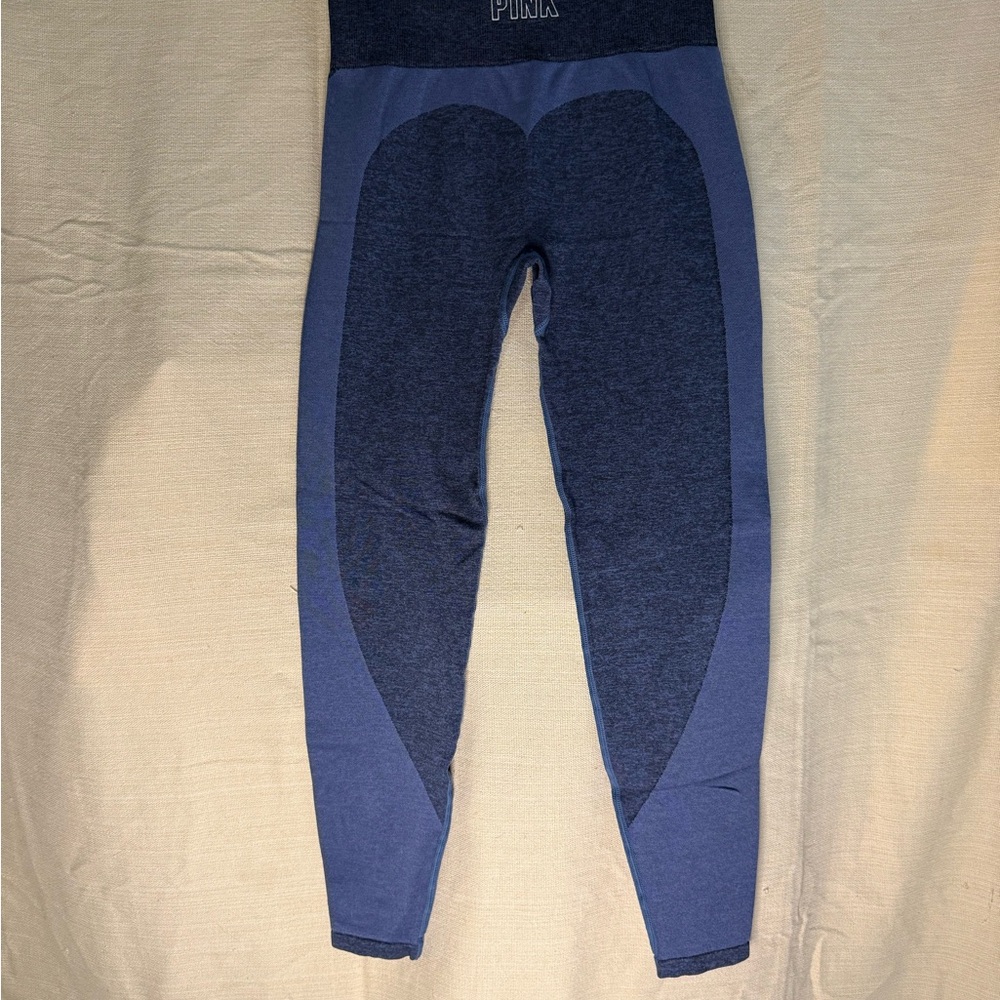 PINK Victoria's Secret Two-Tone Blue Leggings